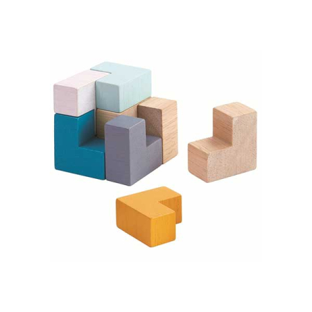 Mini 3D Puzzle Cube (Plan Toys)