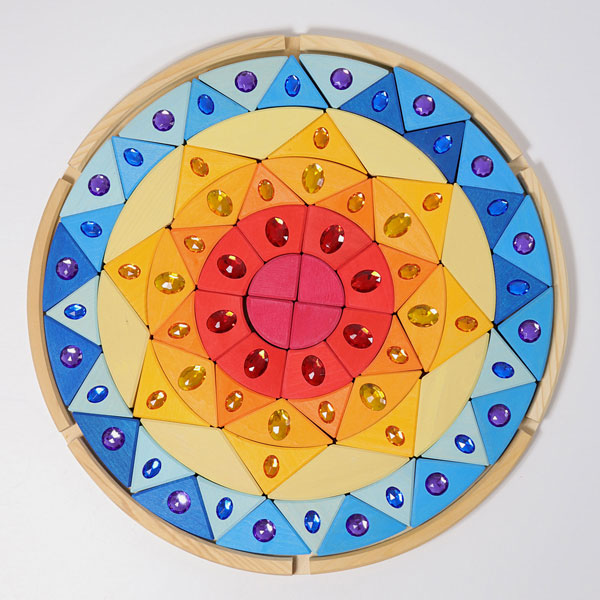 Sparkling Mandala Sun Creative Puzzle (Grimm's)
