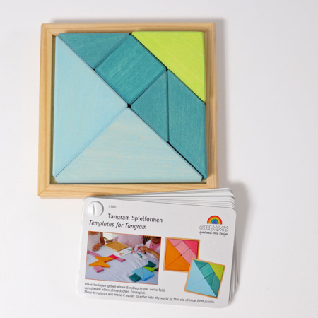 Creative Set Tangram Blue-Green (Grimm's)
