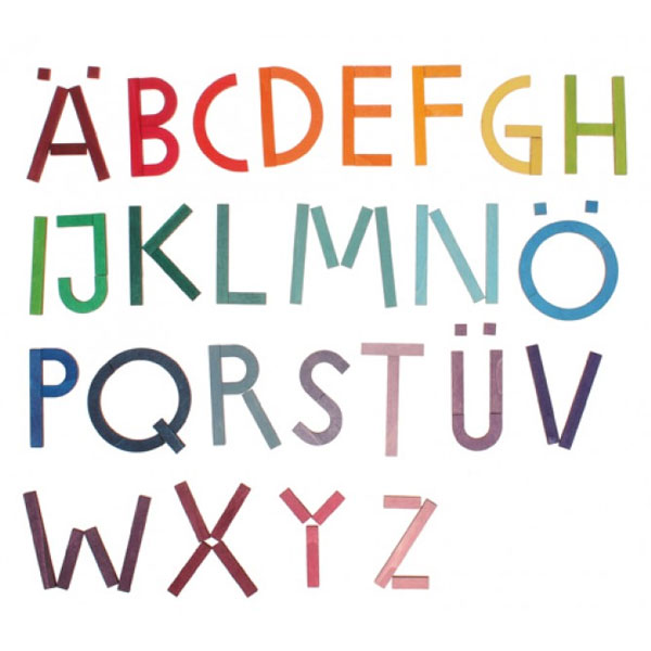 Wooden Alphabet Letter Shapes Pattern Game
