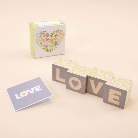 Uncle Goose Occasion Blocks LOVE/HEART