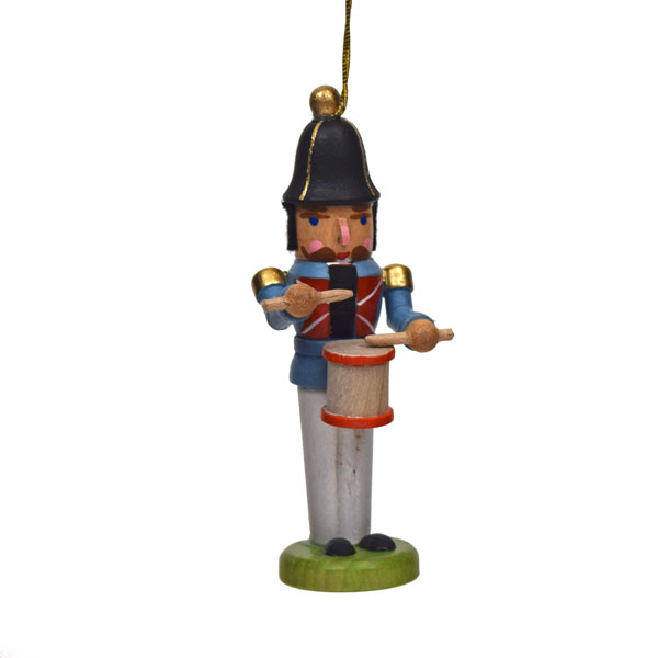 Miniature Nutcracker King in Red Hanging Ornament