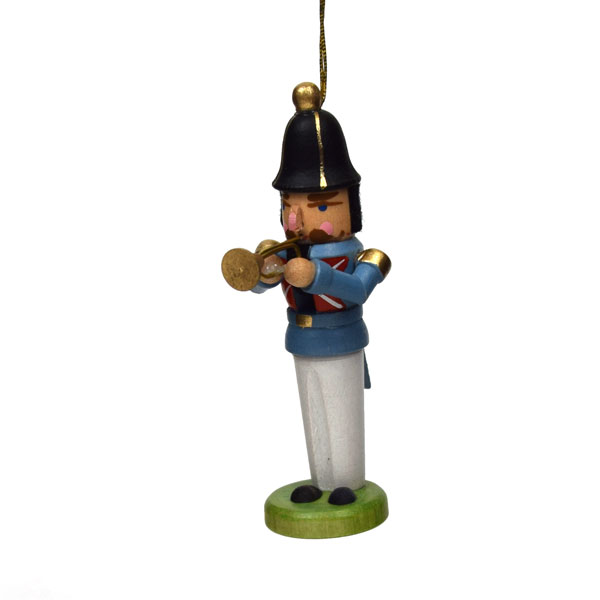 Miniature Nutcracker Trumpeter Hanging Ornament