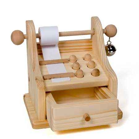 Multicolour Years Small foot Wooden Toys Play Cash Register Designed for Children Ages 3 