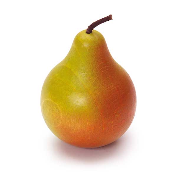 Pear Green-Red Pretend Food (Erzi)