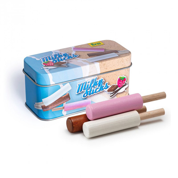 Milky Popsicles in a Tin Play Food (Erzi)