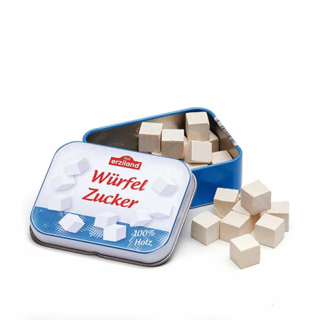 Sugar Cubes in a Tin Pretend Food