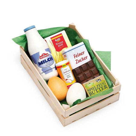 Baking Ingredients in Crate Pretend Food (Erzi)
