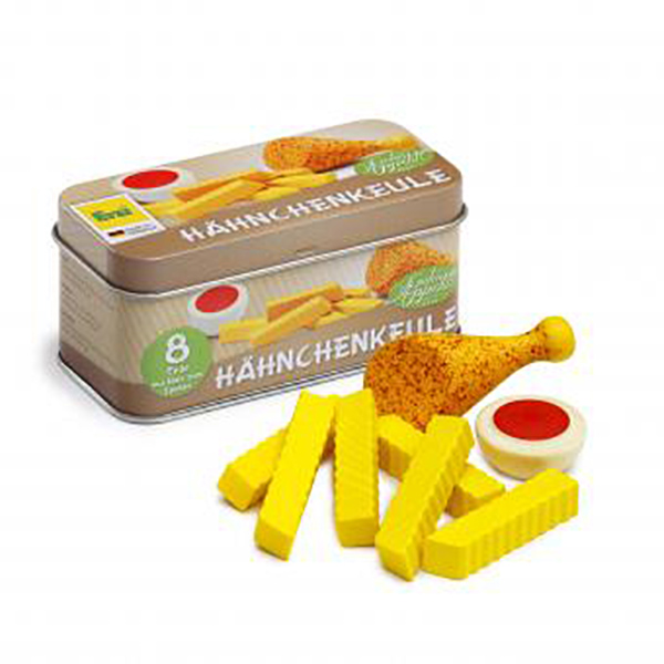 Chicken Drumette Meal in a Tin Play Food (Erzi)