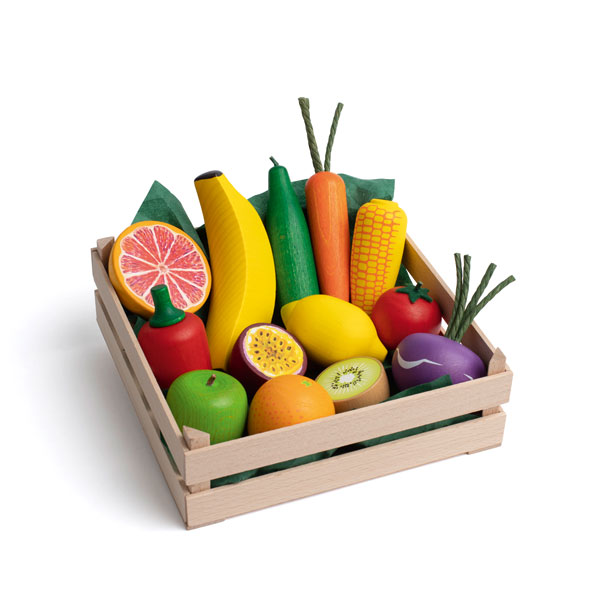 Assorted Fruit & Vegetables XL Pretend Food (Erzi)