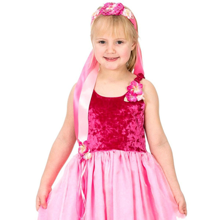 Ribbon Headband Velvet Fuschia (Fairy Finery)