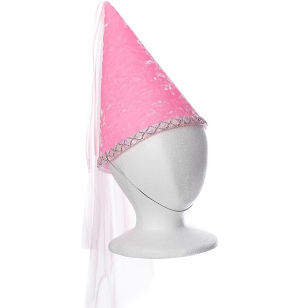 Princess Hat with Sequin Trim Pink (Fairy Finery)