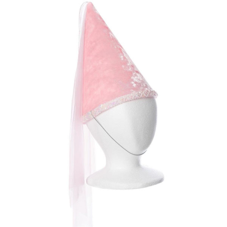Princess Hat with Sequin Trim PASTEL PINK (Fairy Finery)