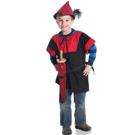 Woodsman Tunic Black/Red (Fairy Finery)