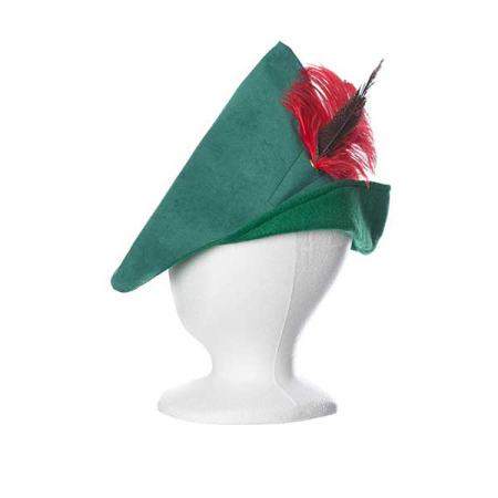 Woodsman Hat Green w Green Trim (Fairy Finery)