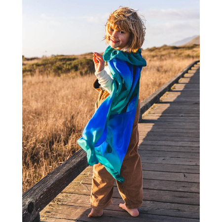 Cape in Ocean Tones (Sarah's Silks)
