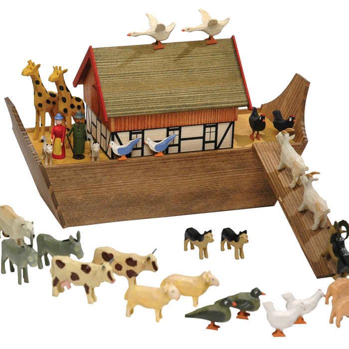 noah's ark wooden playset