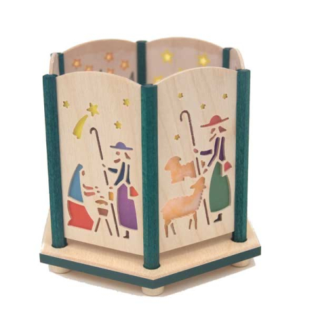 Nativity Tealight Candle Lantern