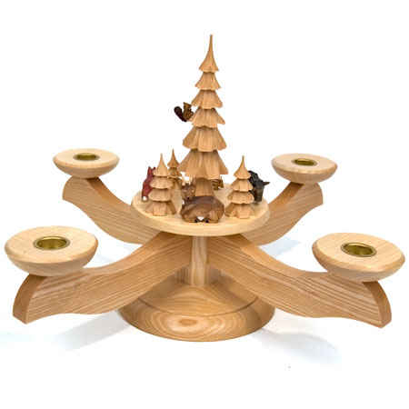 Large Candelabrum with Forest Animals