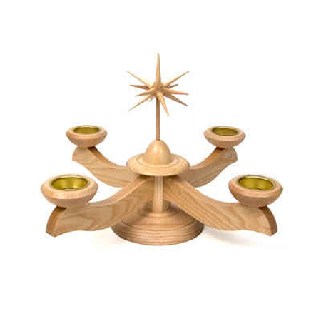 Advent Candelabrum with Tealights Natural