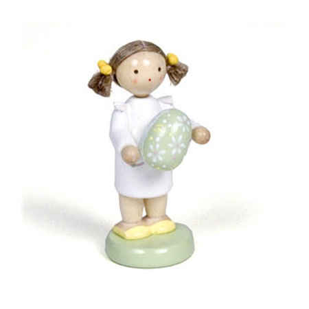 Girl with Green Easter Egg (Flade)
