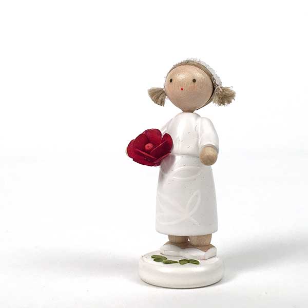Girl with Red Rose Figurine (Flade)