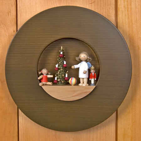 Angel at the Christmas Tree Wall Ornament