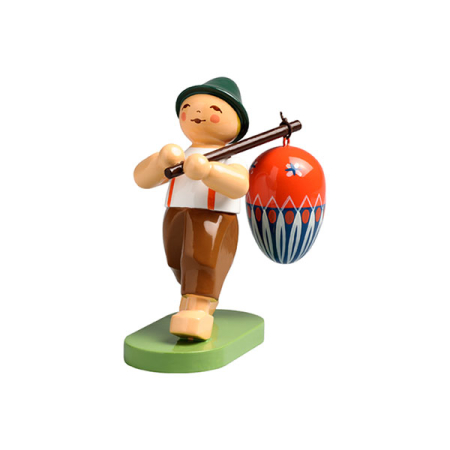 Boy Carrying Egg on Pole (Wendt und Kuehn)