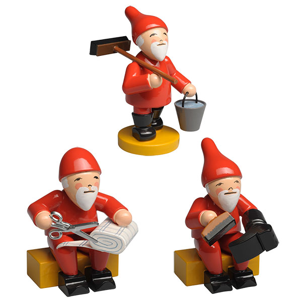 Three Christmas Gnomes at Work (Wendt und Kuehn)