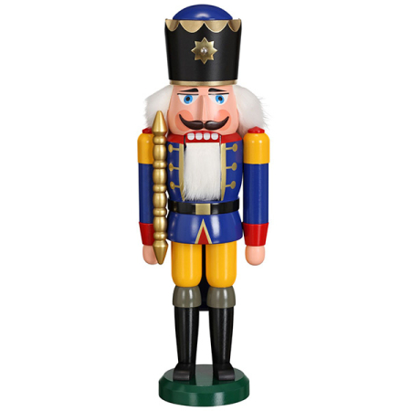 Seiffener Nutcracker King Blue