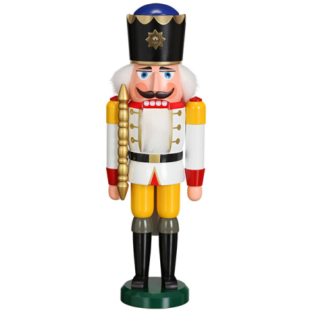 Seiffener Nutcracker King White