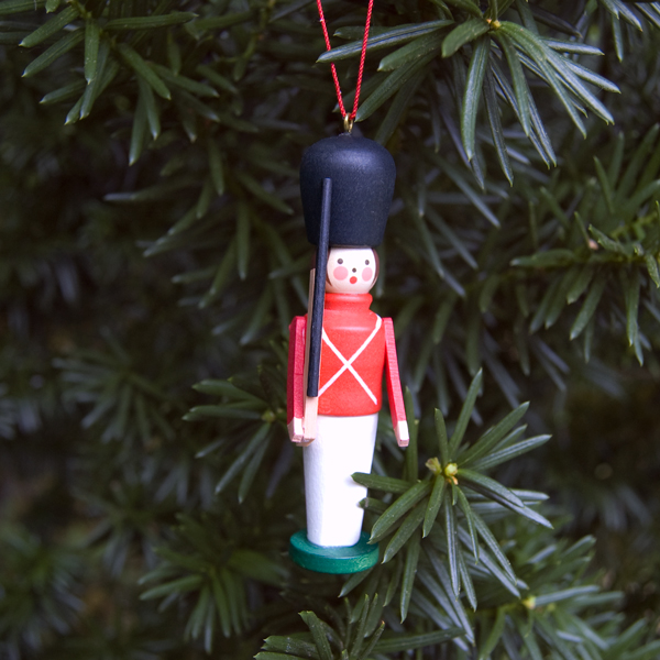 wooden toy soldier christmas ornaments