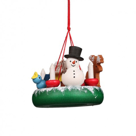 Wreath with Snowman Ornament (Ulbricht)