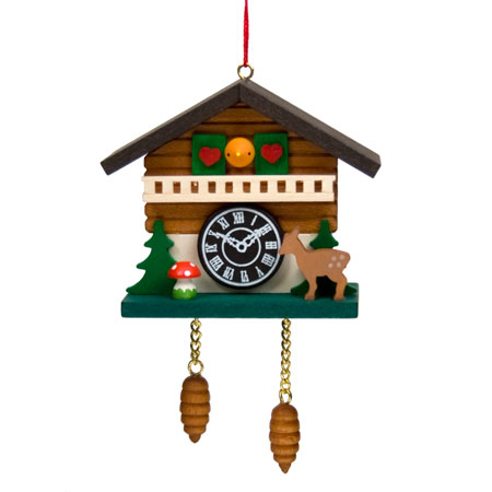 Cuckoo Clock Hanging Christmas Tree Ornament (Ulbricht)