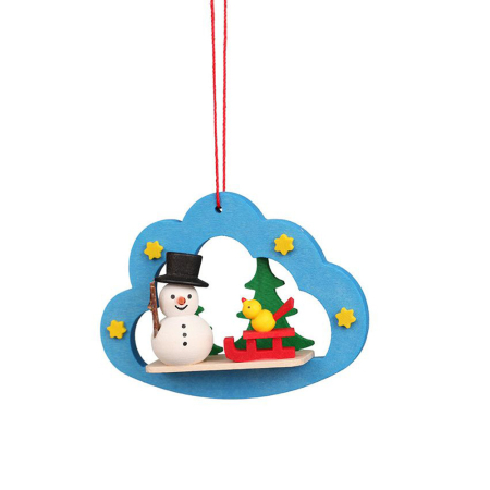 Snowman in a Cloud tree ornament (Ulbricht)