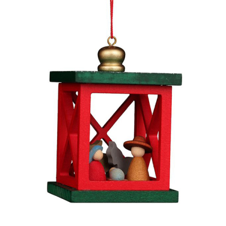 Christmas Lantern with Nativity Scene Hanging Ornament (Ulbricht)