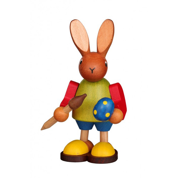 Rabbit Painter with Brush and Easter Egg Ornament (Ulbricht)