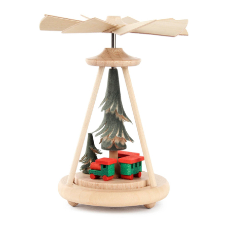 Mini Pyramid with Train Table Decoration