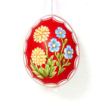 Easter Egg Colored Floral Design