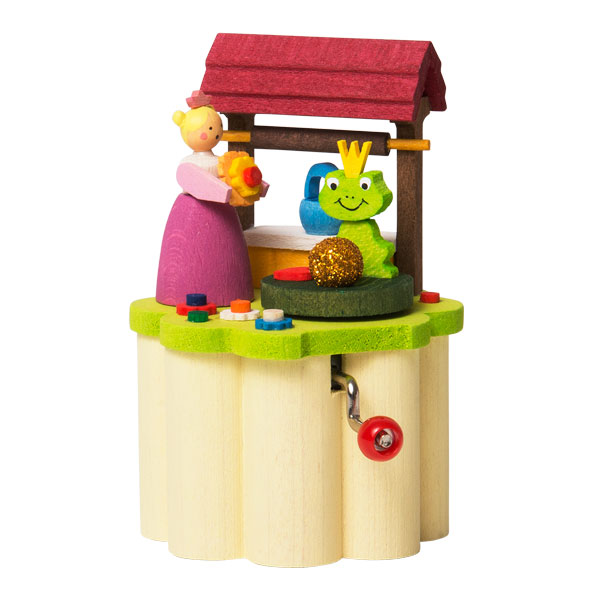 Music Box with Crank Frog King (Graupner)