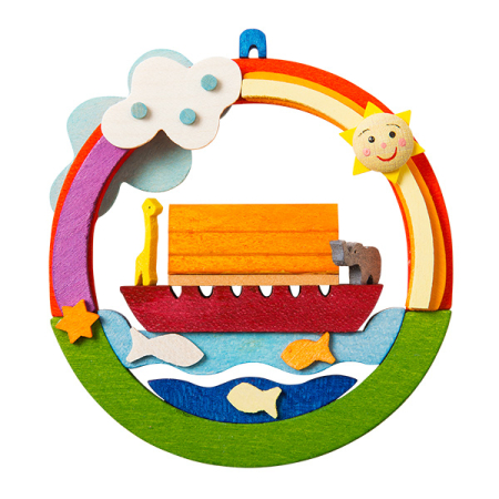 Noah's Ark Diorama Hanging Ornament