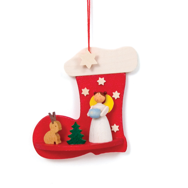 Angel with Christmas Stocking Ornament