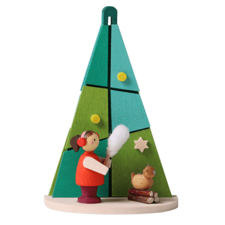 Tree Ornament Winter Kid with Cat (Graupner)