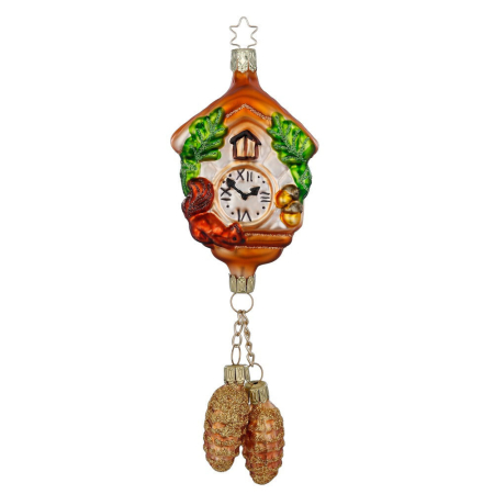 Cuckoo Clock Glass Ornament