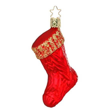 Christmas Stocking Glass Ornament