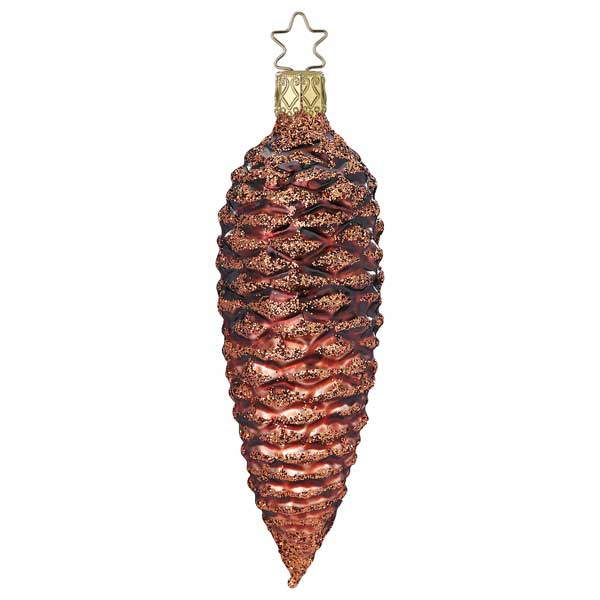 Pine Cone Glass Ornament