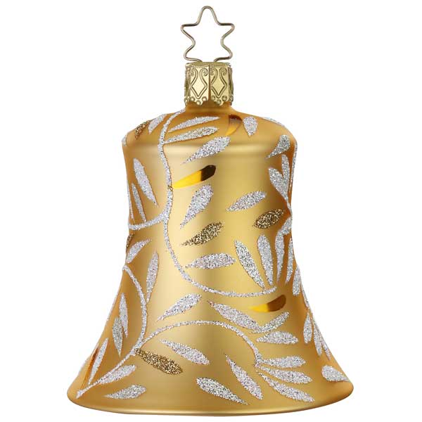 Gold Bell Glass Ornament