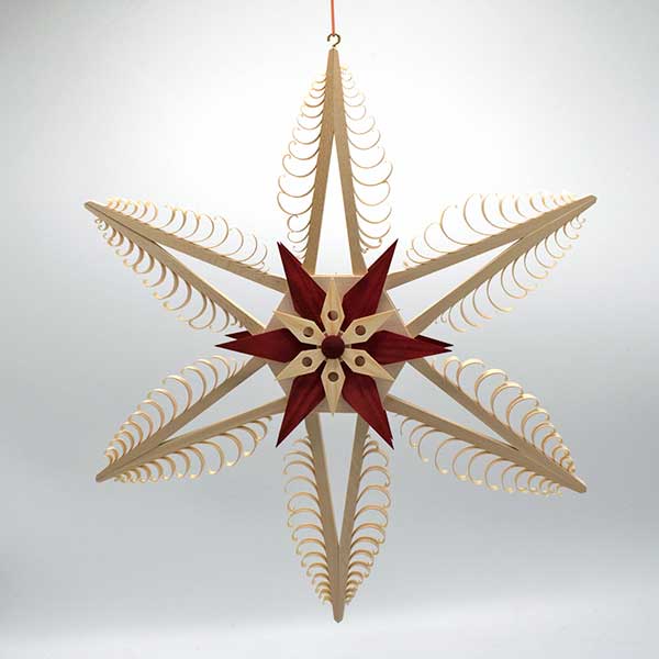 Fancy Large Window Star Red and Natural