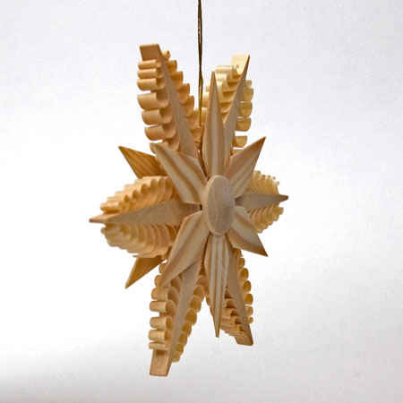 Wood Star Hanging Ornament