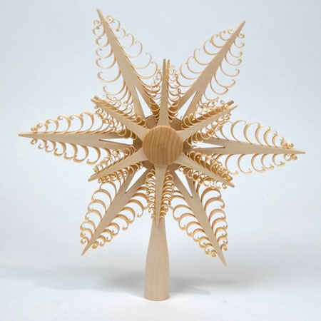 Spanbaum Wooden Tree Topper Double Star
